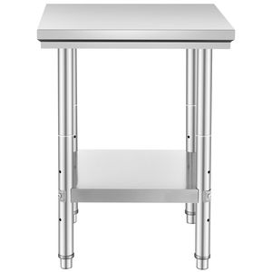 Tavolo da Preparazione Professionale 24 X 24 X 31 Pollici, Capacità di Carico 700 Libbre, 3 Ripiani in Acciaio per Cucina Commerciale - Product Image 3