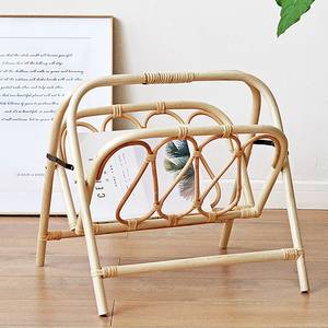 Soporte de archivo de oficina y revistas de ratán artesanal, estante de exhibición de folleto, precio más bajo, OEM ODM, aceptado - Product Image 4
