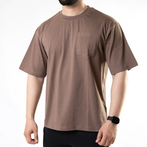 Camiseta Oversize de Algodón 100% para Hombre, 230 Gramos, de Alta Gramaje, Personalizable, Lisa, Formal, Cuello Redondo, Manga Corta, Anti-Pilling, Venta al por Mayor 2025 - Product Image 3