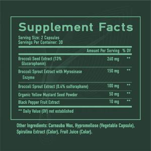 Meelefu suplemen Sulforaphane kustom-20mg Sulforaphane ekstrak kuat untuk penuaan sehat - Product Image 6