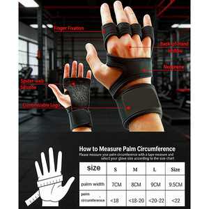 New Arrival Customized Weight Lifting Gym <b>Gloves</b> for Unisex Sports Use Lightweight Non-Slip Half Finger Lace-<b>Up</b> - Product Image 4