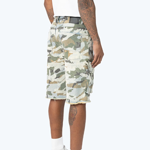 Shorts de mezclilla casuales de corte regular personalizados al por mayor para hombre, nuevo estilo, shorts de mezclilla de color sólido hechos a medida con pedrería para hombre en venta - Product Image 2