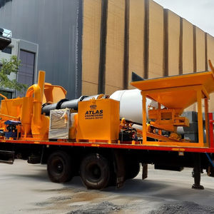 Planta mezcladora de asfalto móvil Planta mezcladora en caliente portátil para construcción de carreteras flexible - Product Image 4