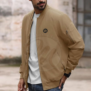2026 <b>Low</b> Price Customized Color Front Logo High Quality Bomber Winter Jacket for Men <b>Top</b> Selling Street Wear - Product Image 2