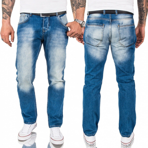 Pantalon en jean slim fit confortable pour homme, design personnalisé, tissu de haute qualité, prix de gros avec personnalisation OEM - Product Image 5