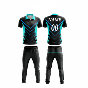 Best Design Professional Men Wholesale Custom Sports Cricket Uniforms Customized Printed Logo Cricket Uniform - Product Image 4