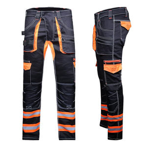 Pantalones de Trabajo para Hombre, Corte Ajustado, Alta Visibilidad, Reflectantes, Certificación CE, 100% Algodón, Multibolsillos, Pantalones de Seguridad para Exteriores - Product Image 5