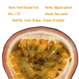 Fruits de la Passion Frais au Goût Acidulé et Juteux, Origine Vietnam, Qualité Naturelle Supérieure, Grands Fruits Mûrs, Non-OGM - Product Image 4