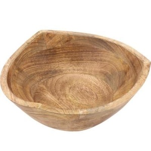 Fine Quality Mango Wood Salad Serving <b>Bowl</b> <b>Large</b> Natural Finished Decorative Fruit <b>Bowl</b> for Kitchen Centerpiece & Home Decor - Product Image 1