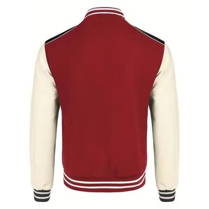 Custom Designed Heavy Duty Wool Varsity <b>Jacket</b> for Men Winter Outdoor Canvas Stand Collar <b>Patchwork</b> Hooded Customized - Product Image 2