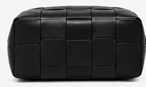 Sac seau Gravs en cuir véritable noir, avec cordon de serrage, mignon, moderne, doux, tendance, pour femme, bandoulière réglable, léger, grand format - Product Image 3
