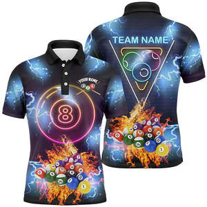 Camiseta Deportiva Personalizada con Elementos de Golf, Sublimada, Anti-Radiación Solar, Polos Personalizados para Hombre - Product Image 4