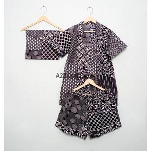 Conjunto de Pijama de Algodón Indio para Mujer, Estilo Informal Romántico con Cordón, Cómodo, Transpirable y de Secado Rápido para Verano - Product Image 5