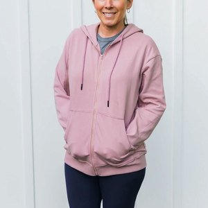 Sweat à capuche color block esthétique pour femme, en polaire, style urbain professionnel, nouvelle collection 2026 - Product Image 4