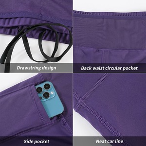 Custom Wholesale Mens Performance Woolen Solid <b>Compression</b> <b>Shorts</b> Mid Elastic Skinny Fit Spandex Waterproof Running Underwear - Product Image 4