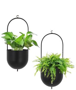 Pots de jardin légers en fer avec revêtement en poudre, disponibles en plusieurs couleurs pour une utilisation en extérieur et en intérieur - Product Image 1