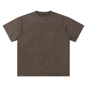 Pakistan Made Heavyweight Acid Wash 100% Cotton Men's T-<b>Shirts</b> Short Sleeve Wholesale - Product Image 1