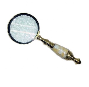 Artesanía India Buena calidad Ojo de vidrio Metal Vintage Lupa Venta al por mayor Nuevo diseño 2025 Color bronce Diseño de aspecto antiguo - Product Image 1