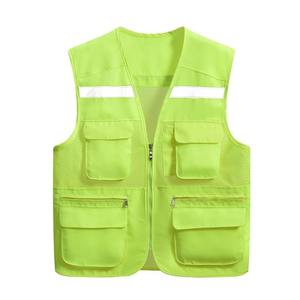 Wholesale Best Quality Hi Vis Work Vest New Design Heavy Duty Breathable Canvas for Winter Customized Logo Reflective Safety - Product Image 5
