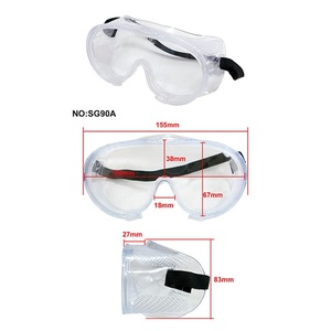 Gafas de Seguridad para Protección Contra Salpicaduras Químicas, Diseño de Ventilación Directa, Marco de Policarbonato y PVC, Antivaho/Antirrayaduras de una Sola Pieza - Product Image 1