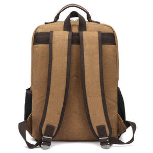 <b>Canvas</b> Classic Geometric Open Casual <b>Backpack</b> with Multiple Zipper Pockets Unisex Softback 56-77L Durable Daily Use Eco-Friendly - Product Image 3