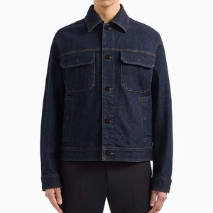 Men's <b>Light</b> Blue Denim <b>Jacket</b> With Faux Fur Lining Turn-down Collar Single Breasted Casual Winter Wear - Product Image 5