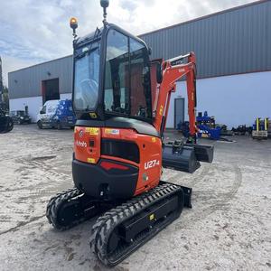 Mini-excavatrice Kubota multifonctionnelle de 2,5 tonnes avec chenilles en caoutchouc, micro-excavatrice hydraulique, pelle pour vergers - Product Image 2