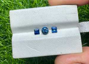 Bague de mariage royale de luxe exclusive en or 14 carats, sans nickel, sans plomb, avec émeraude radiante et saphirs naturels multicolores, fusion vibrante - Product Image 2