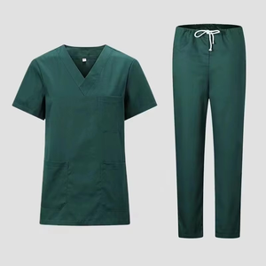 Tenues chirurgicales pour femme, ensemble de blouses médicales, vêtements de travail pour salon, uniformes médicaux unisexes de couleur unie pour infirmières, spa et hôpital - Product Image 3