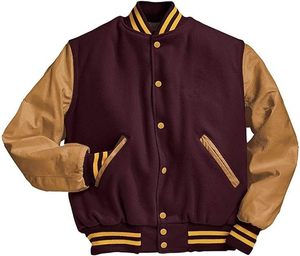 2024 Custom Logo Wool Chenille Stand Baseball Letterman <b>Jackets</b> Men High Vintage Blank Sleeve Varsity <b>Jacket</b> <b>Winter</b> Streetwear - Product Image 1