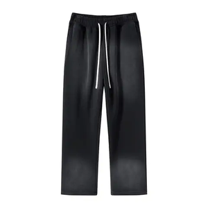 Custom Logo Screen Print Jogger Track Pants Oversized Flare Sweatpants Breathable Patchwork Sweat <b>Trousers</b> - Product Image 4