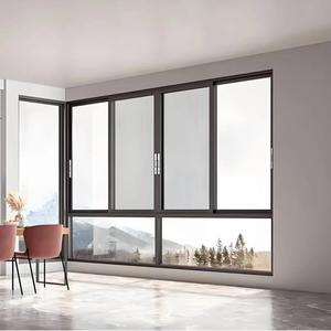 Puerta Plegable Corredera de Diseño Minimalista Moderno, de Aleación de Aluminio, con Vidrio Templado, para Cocina, Sala de Estar, Oficina, Superficie Acabada - Product Image 3