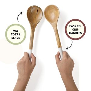 Multi-Use Wood Food Serving Servers Handle Fruit Washer Quick Dry Vegetable Lettuce Dryer <b>Salad</b> <b>Tools</b> Spinner - Product Image 3