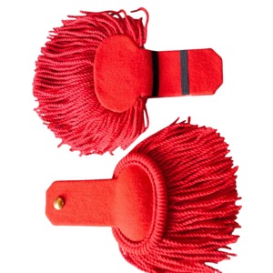 Epaulettes Negros y Dorados con Flecos y Diseño de Estrella, Decorativos para Uniformes, Venta al Por Mayor - Product Image 2