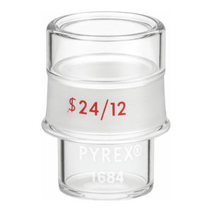 Frasco de pesaje de vidrio de borosilicato PYREX de 4 ml con junta externa 24/12 para pesaje de muestras pequeñas - Product Image 3