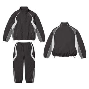 Men's Black Sporty <b>Racer</b> <b>Jacket</b> Canvas Waterproof Windproof Hooded Zipper Closure Turn-down Collar Regular Fit Winter Wear - Product Image 6