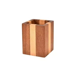 High Selling Standard Quality Modern Square Wooden Pen Holder Best Seller for Home Office Table Top Decoration Use - Product Image 5