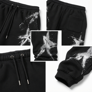 Pantalones Deportivos Personalizados para Hombre, Estilo Urbano, con Cordón en la Cintura, Tejido Grueso, Pantalones Deportivos Apilados - Product Image 6