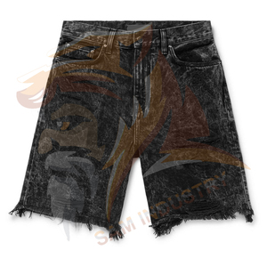 Unique Design High Street Style Men <b>Denim</b> Shorts High Quality <b>Material</b> Made Men <b>Denim</b> Shorts For Adults - Product Image 6