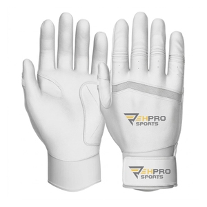 Gants de frappe de baseball personnalisés de haute qualité à prix de gros, fabriqués en cuir, avec manchette courte et longue, pour baseball et softball - Product Image 6