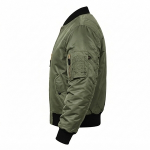 Style Bomber <b>Jacket</b> Greek Wear Sorority Products <b>Lightweight</b> Full Zip Utility Pocket Casual <b>Jacket</b> - Product Image 2