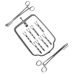 High Quality Stainless Steel Silver Rumenotomy Surgery Set Veterinary Surgical <b>Instruments</b> for Animal Large Animal Surgical Kit - Product Image 3