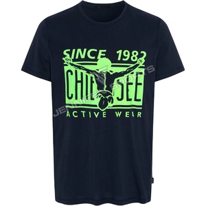 T-shirt unisexe personnalisé en coton 100% pour homme, style hip-hop, avec logo imprimé, manches courtes, respirant, séchage rapide, streetwear - Product Image 1