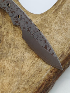 Cuchilla en bruto de acero de Damasco para camping, venta al por mayor, hoja de caza personalizada para fabricantes de cuchillos, EE. UU. y Europa, cuchilla utilitaria afilada como una navaja - Product Image 3