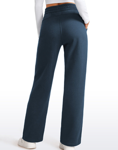 Women's Plus Size 100% Cotton Fleece Sweatpants Elastic Waist Casual Regular Fitness Joggers Quick Dry Breathable Gym Wear - Product Image 2