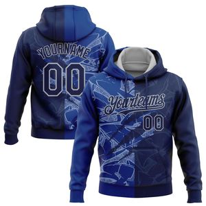 Sweat à capuche personnalisé pour homme avec nom, numéro et design color block, en polaire polyester respirant, idéal pour l'hiver - Product Image 6