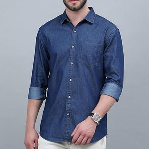 Comfortable <b>Jeans</b> Shirt With <b>Soft</b> Fabric And Flexible Fit For Daily Wear Premium <b>Jeans</b> Shirt - Product Image 3