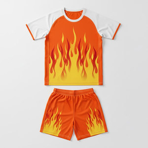 Conjunto de Camiseta y Pantalones Cortos de Fútbol Personalizados Profesionales a Precio de Fábrica con Logotipo y Número Personalizados - Product Image 3