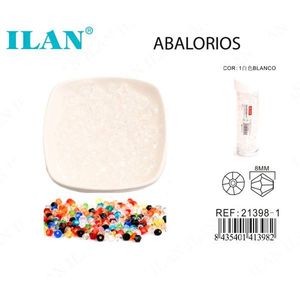 ILAN Abalorios 8Mm Forma a rombo Colore bianco Per la creazione di gioielli - Product Image 1