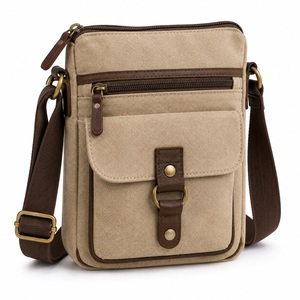 Sac bandoulière en toile de coton, sac bandoulière décontracté, sac bandoulière à épaule, sac bandoulière de voyage, sac bandoulière messager - Product Image 1